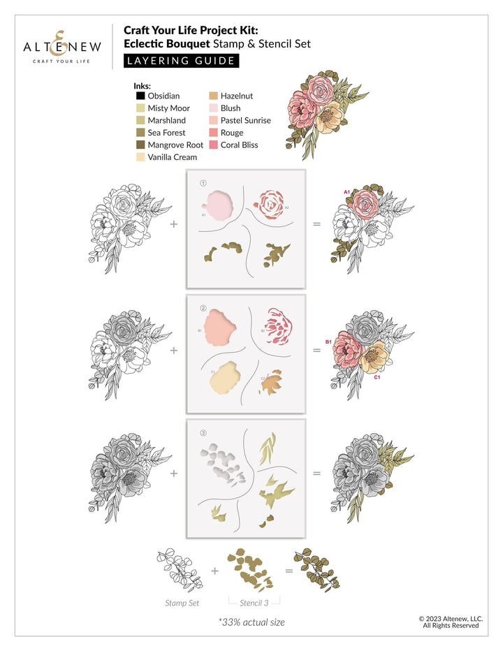 Altenew Craft Your Life Project Kit Craft Your Life Project Kit: Eclectic Bouquet