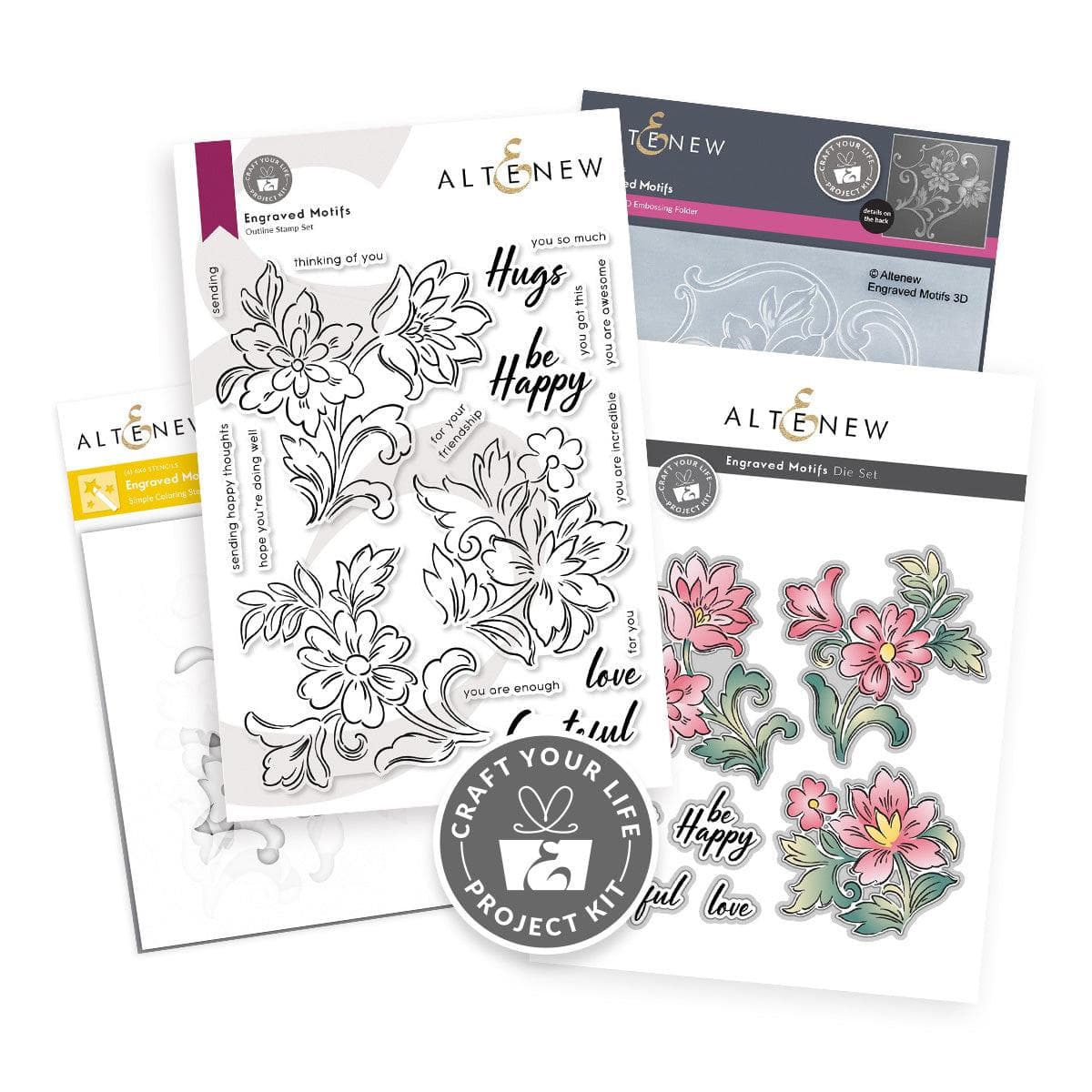 Altenew Craft Your Life Project Kit Craft Your Life Project Kit: Engraved Motifs