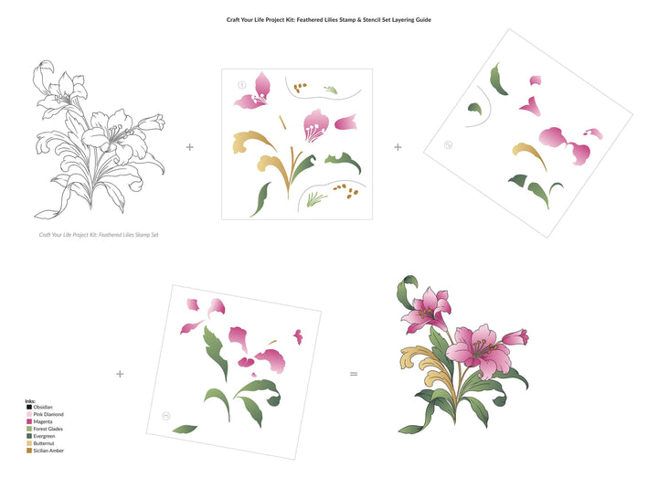 Altenew Craft Your Life Project Kit Craft Your Life Project Kit: Feathered Lilies