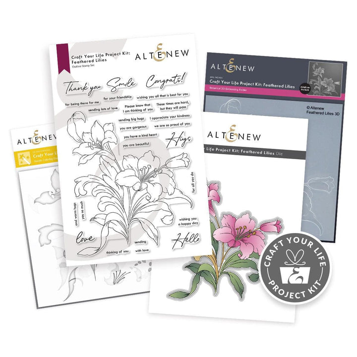 Altenew Craft Your Life Project Kit Craft Your Life Project Kit: Feathered Lilies