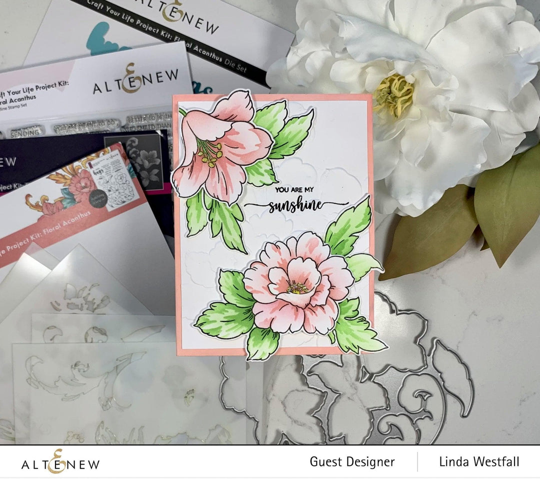 Altenew Craft Your Life Project Kit Craft Your Life Project Kit: Floral Acanthus & Add-on Layering Stencil Bundle