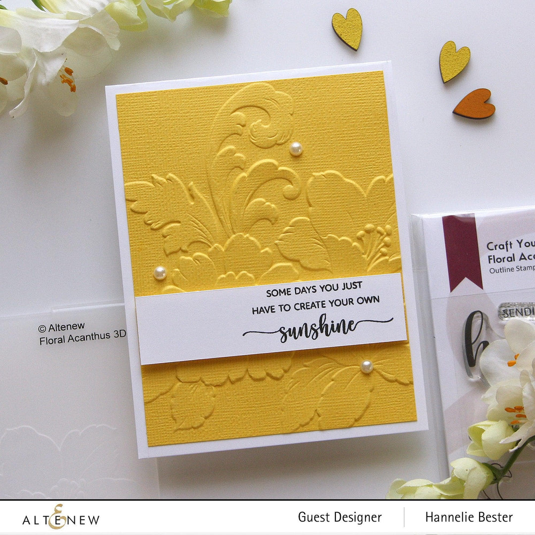 Altenew Craft Your Life Project Kit Craft Your Life Project Kit: Floral Acanthus & Add-on Layering Stencil Bundle