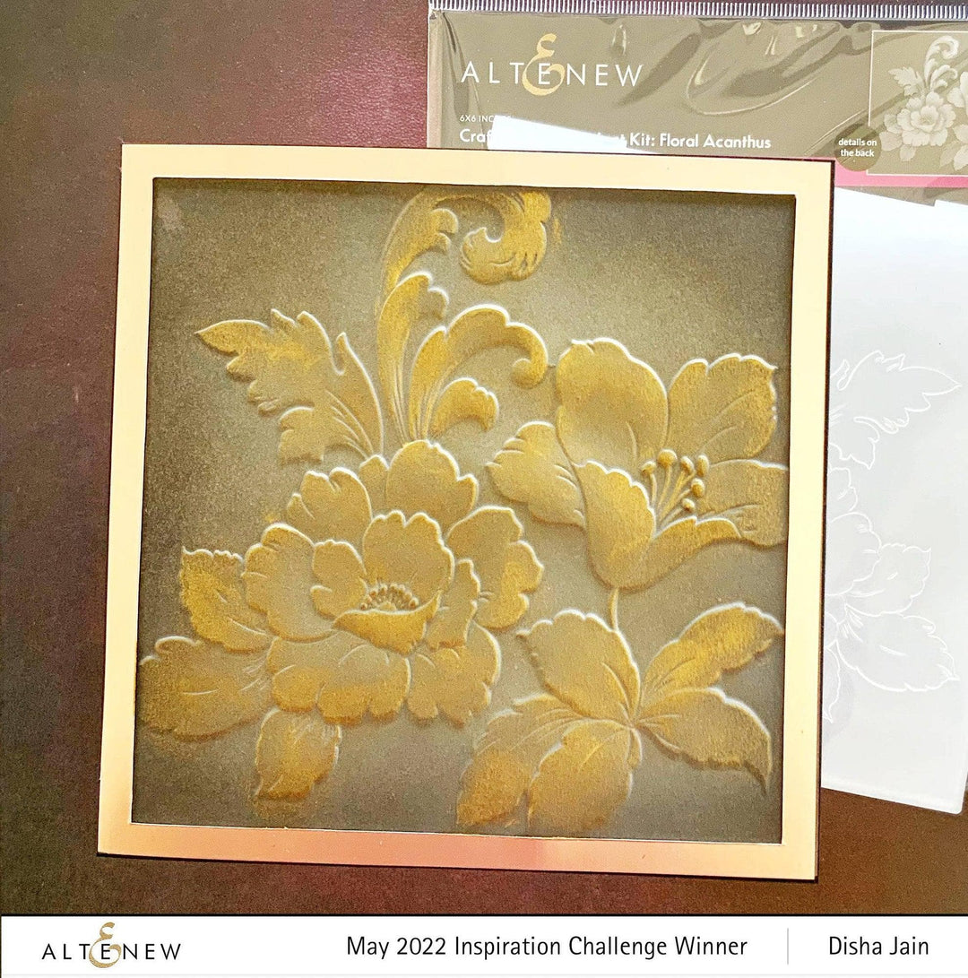 Altenew Craft Your Life Project Kit Craft Your Life Project Kit: Floral Acanthus & Add-on Layering Stencil Bundle