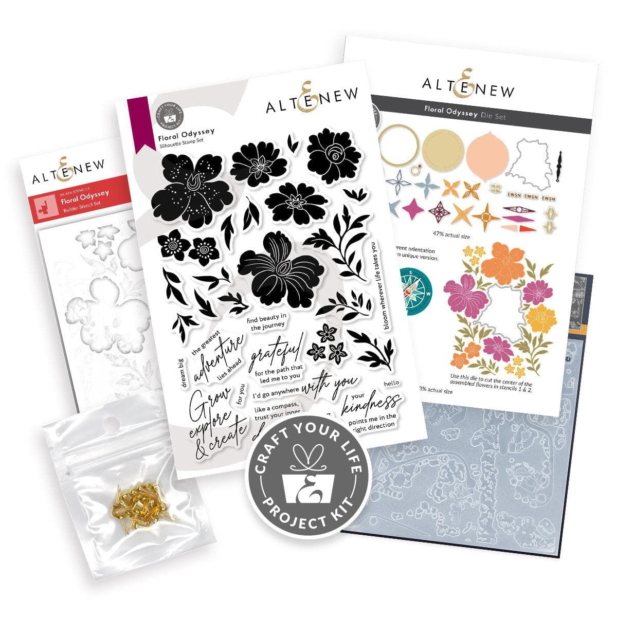 ハンドメイド　オーダー Craft Your Life Project Kit: Floral Odyssey | Altenew