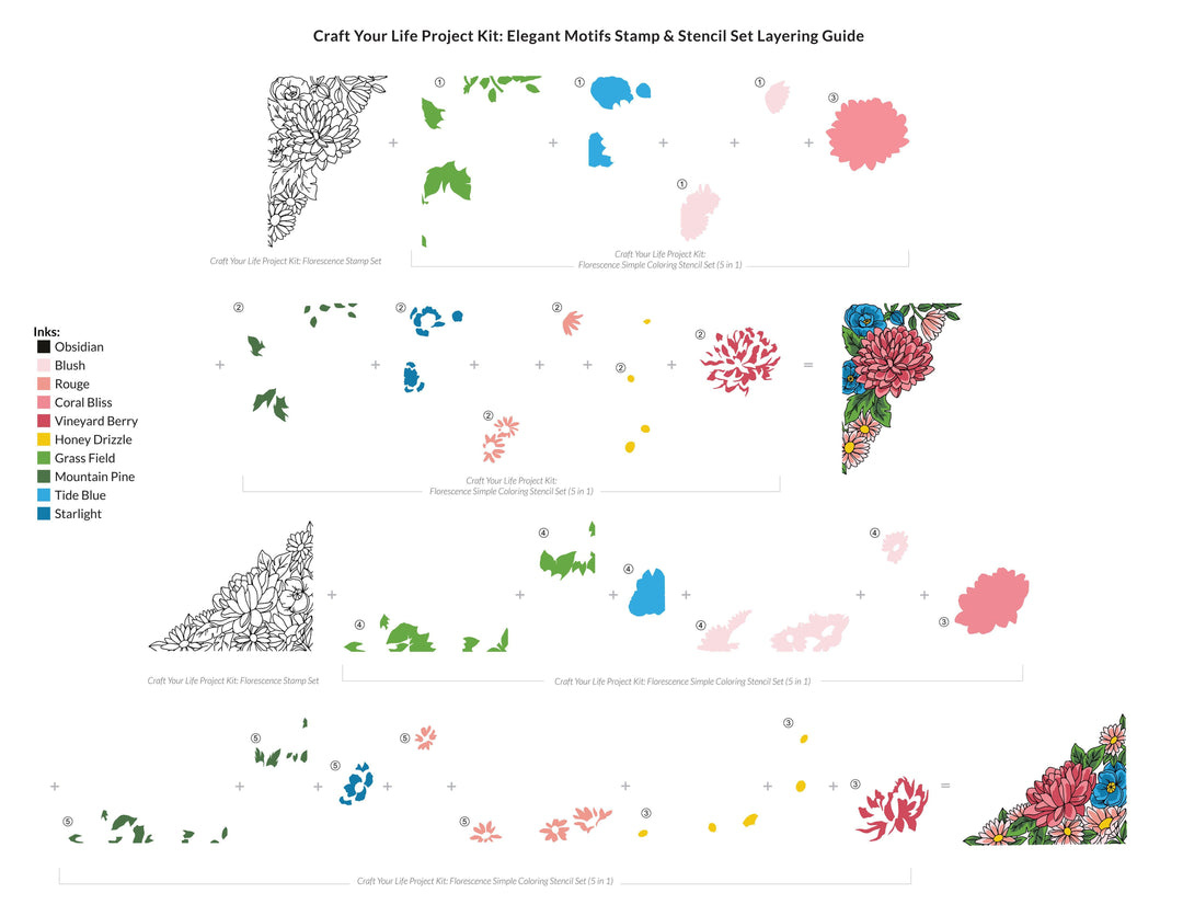 Altenew Craft Your Life Project Kit Craft Your Life Project Kit: Florescence