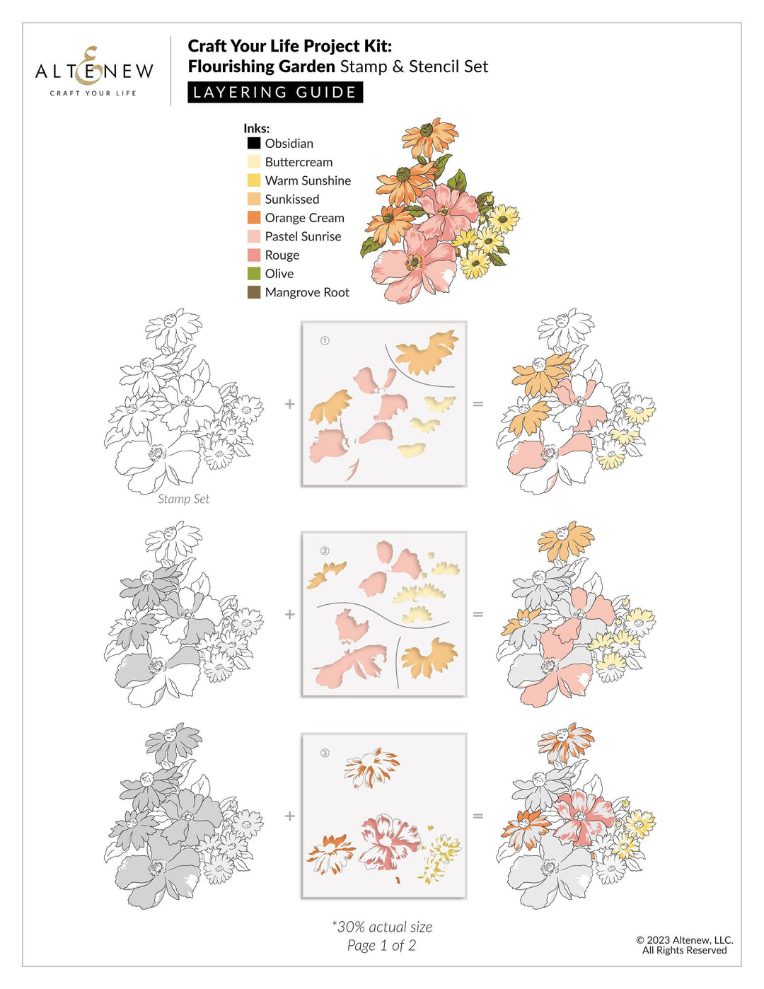 Craft Your Life Project Kit: Flourishing Garden – Altenew