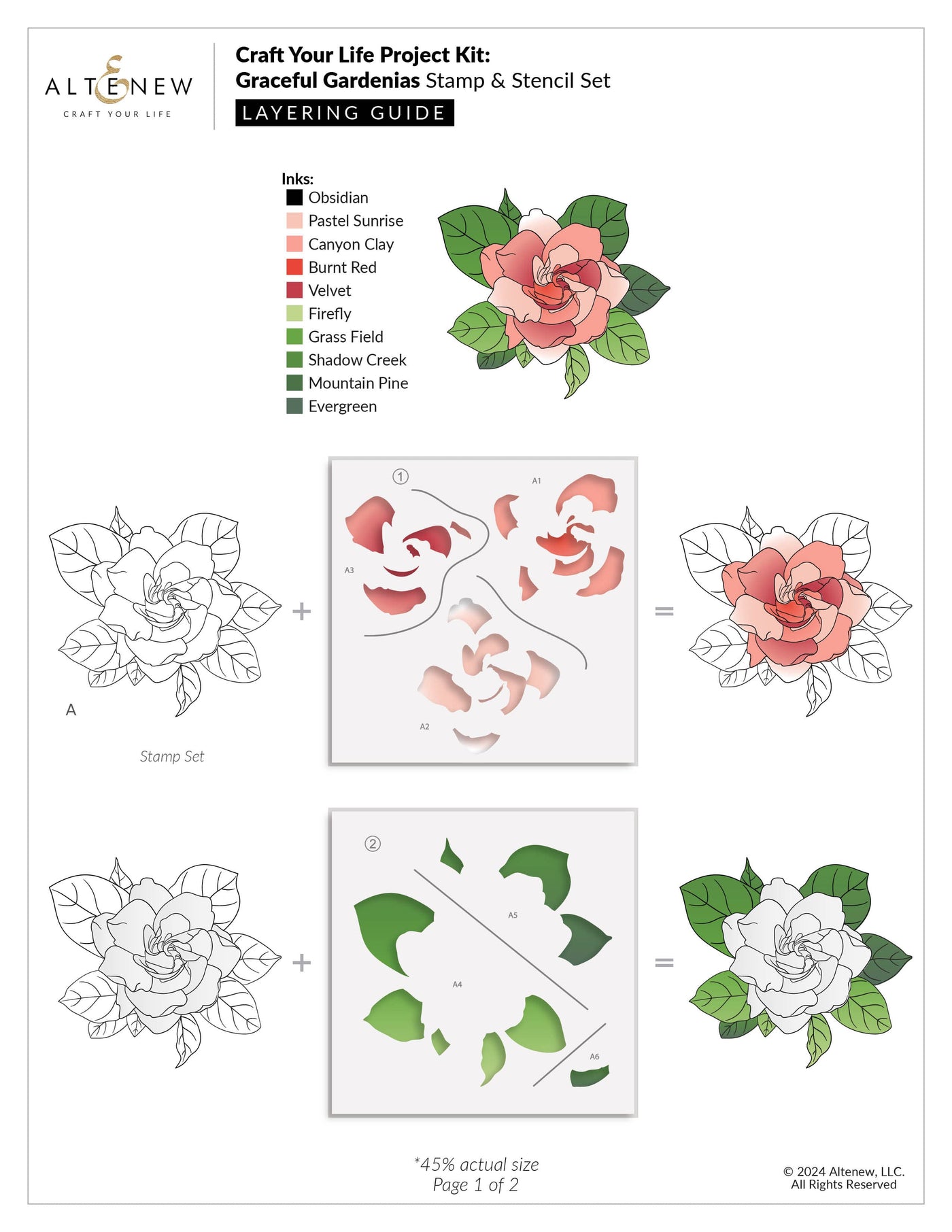 Craft Your Life Project Kit: Graceful Gardenias