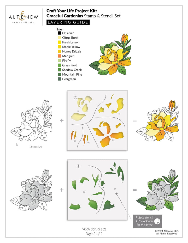 Craft Your Life Project Kit: Graceful Gardenias