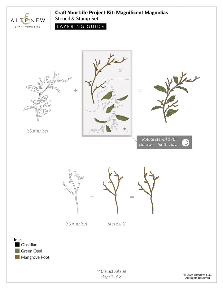 Craft Your Life Project Kit: Magnificent Magnolias