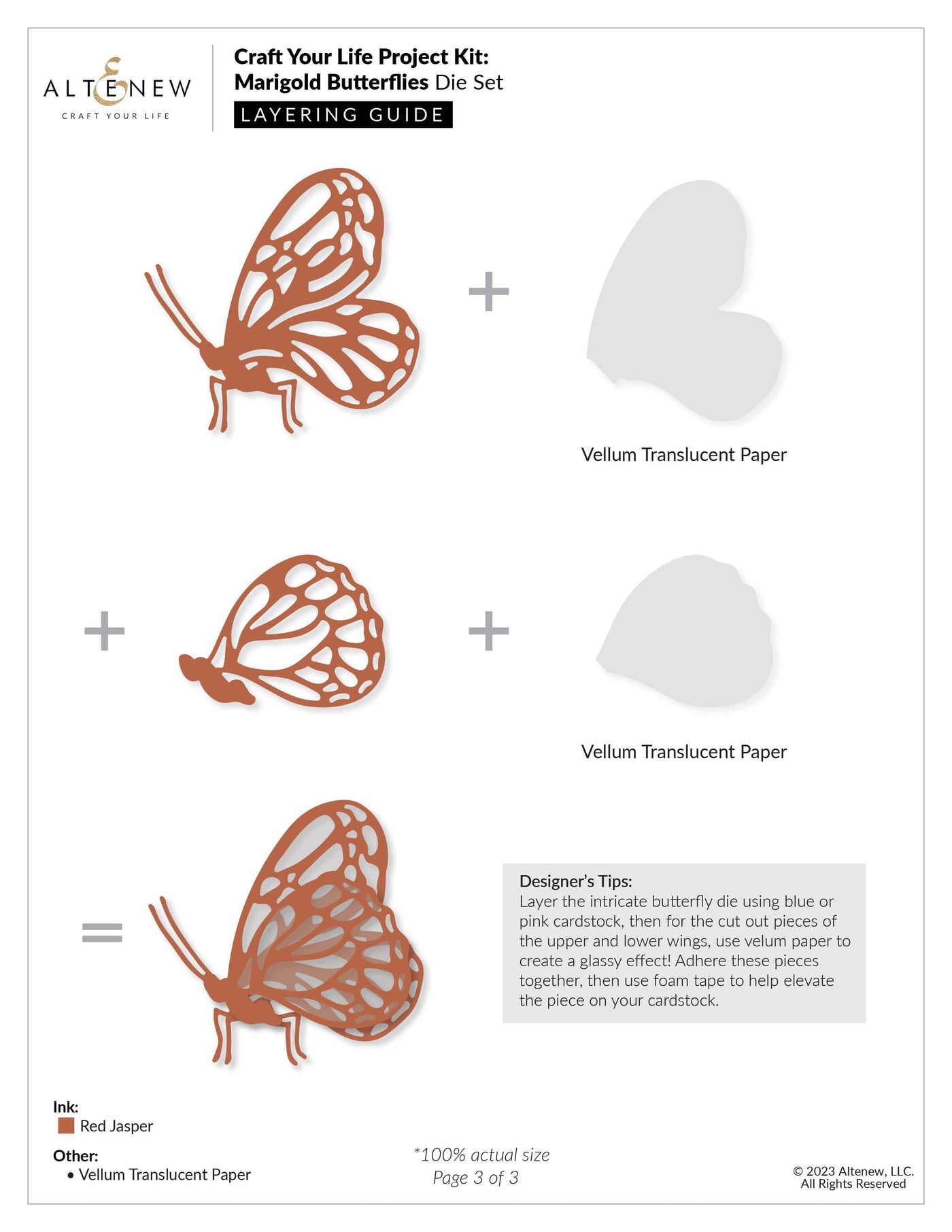 Altenew Craft Your Life Project Kit Craft Your Life Project Kit: Marigold Butterflies