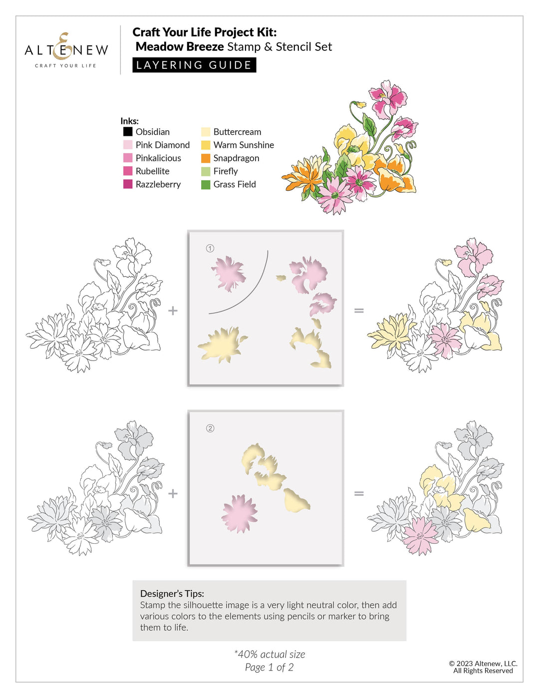 Altenew Craft Your Life Project Kit Craft Your Life Project Kit: Meadow Breeze