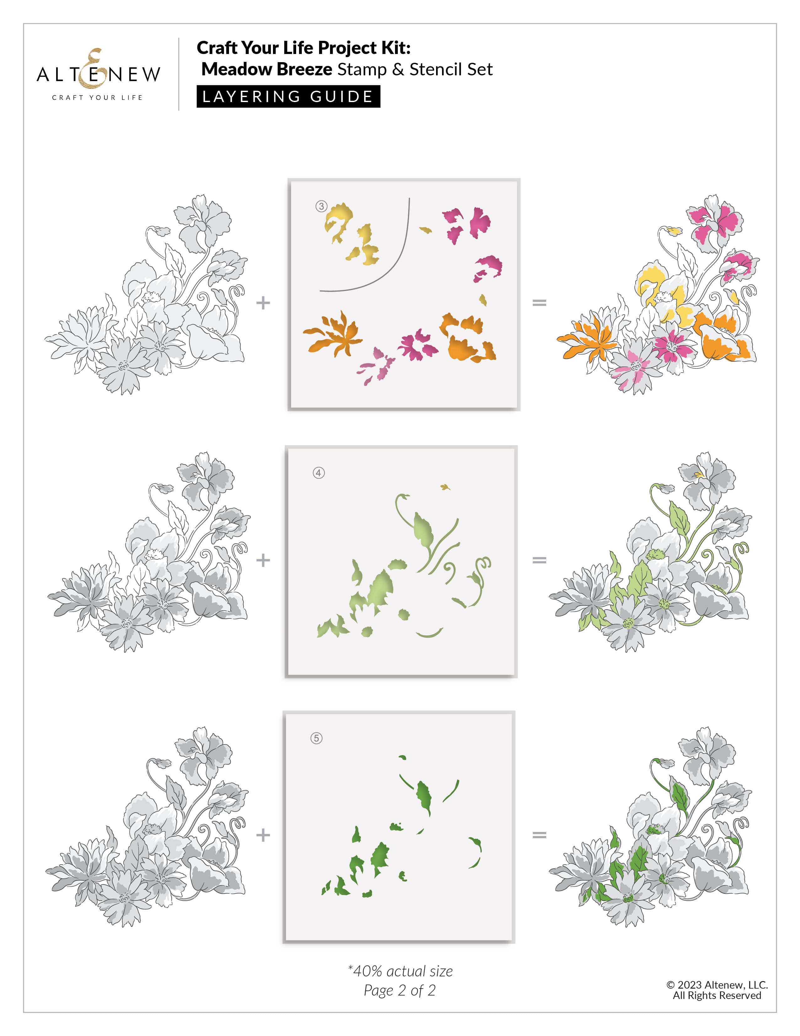 まとめセット未使用 Altenew バンドル4点セット・インク 4点セット Craft Your Life Project Kit: Meadow Breeze | Altenew