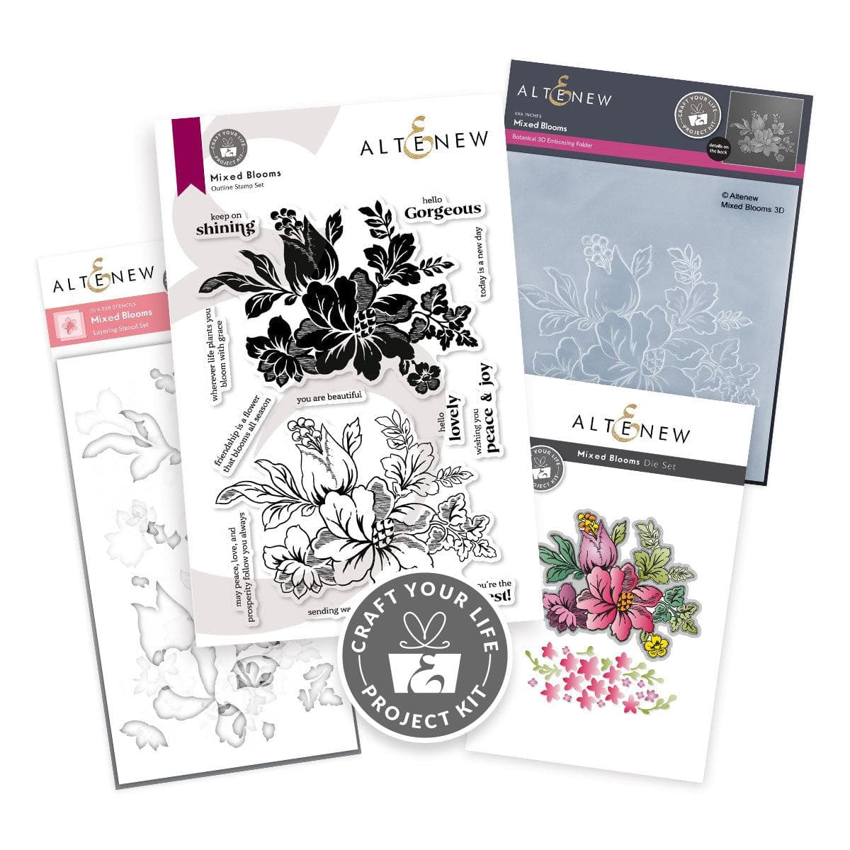 Craft Your Life Project Kit: Mixed Blooms | Altenew