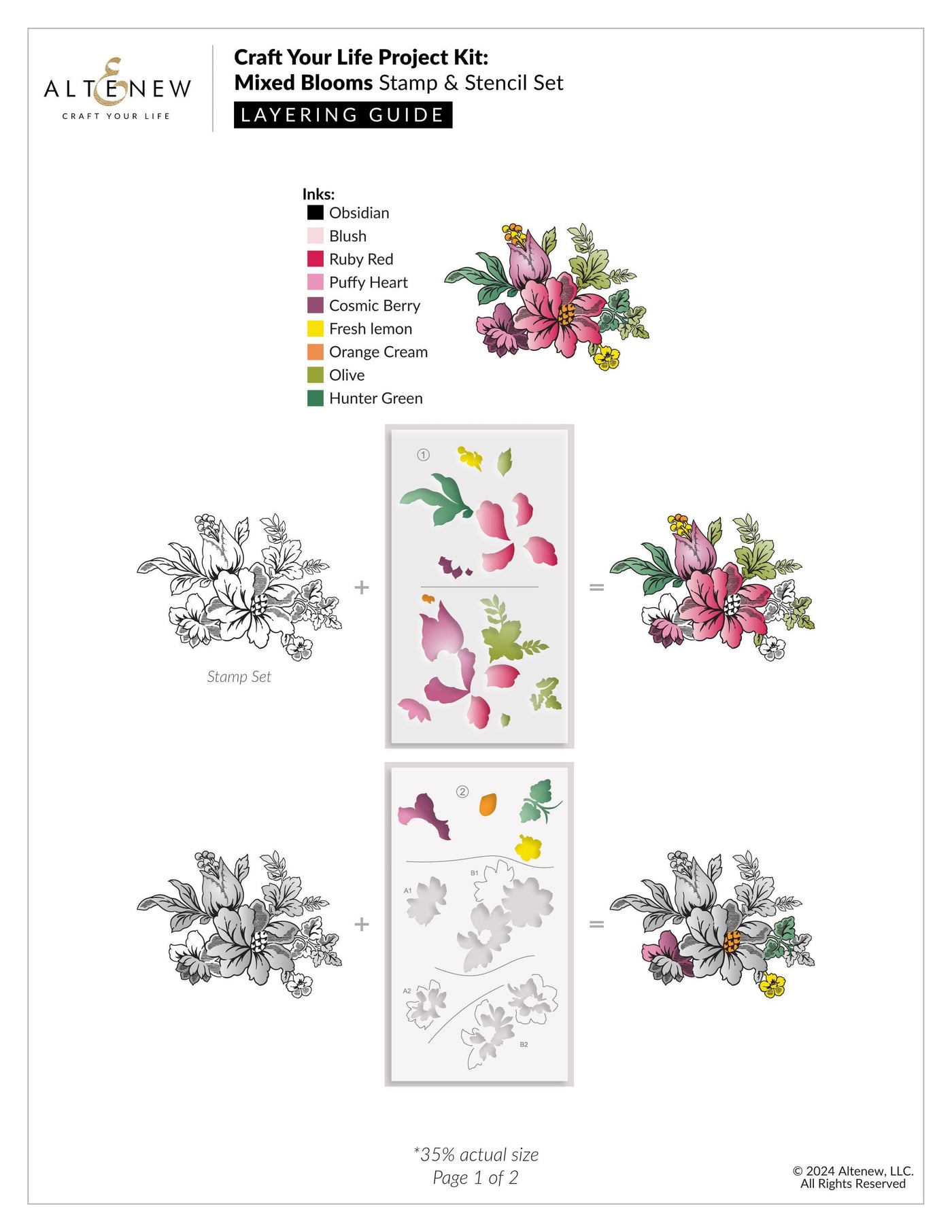 Craft Your Life Project Kit: Mixed Blooms