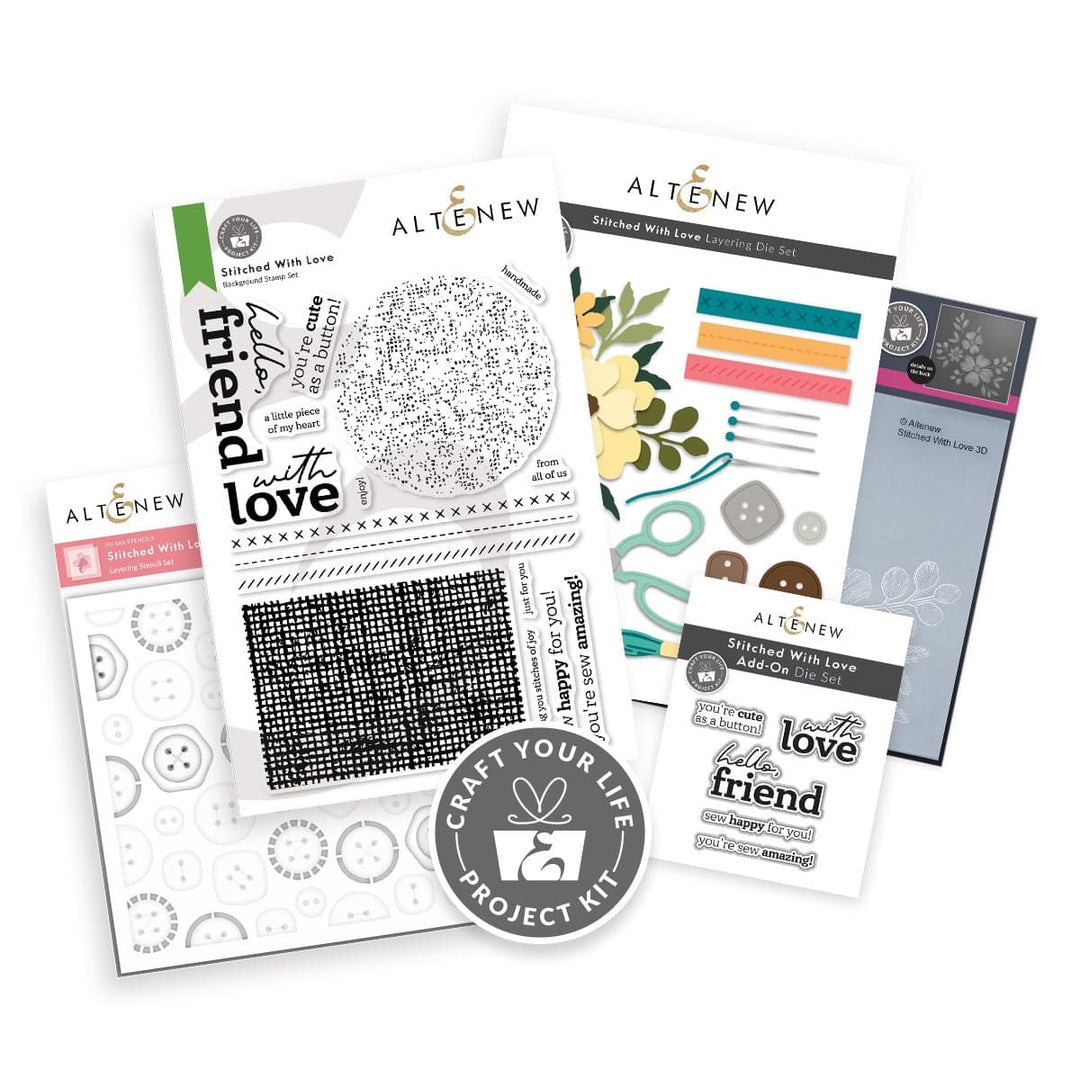 Craft Your Life Project Kit: Stitched With Love & Add-On Die Bundle