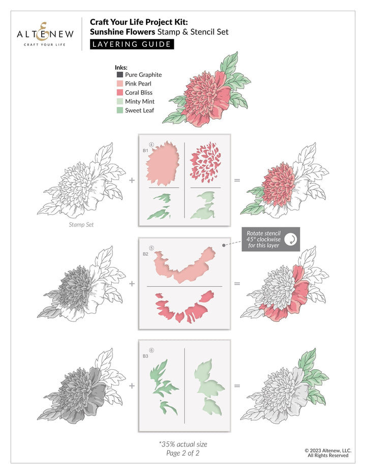 Altenew Craft Your Life Project Kit Craft Your Life Project Kit: Sunshine Flowers