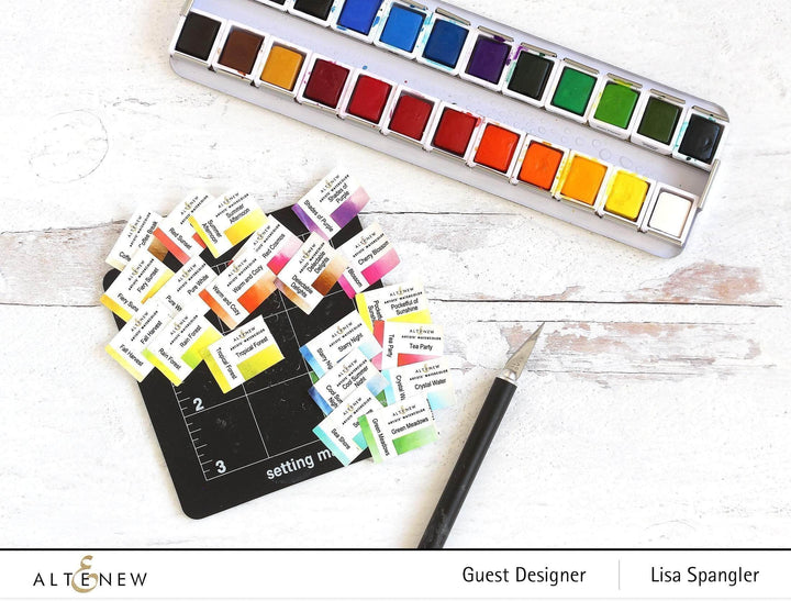 Craft Your Life Project Kit: Tangerine Grove & Artists' Watercolor 24 Pan Set Bundle