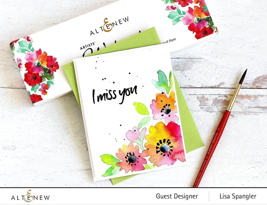 Craft Your Life Project Kit: Tangerine Grove & Artists' Watercolor 24 Pan Set Bundle