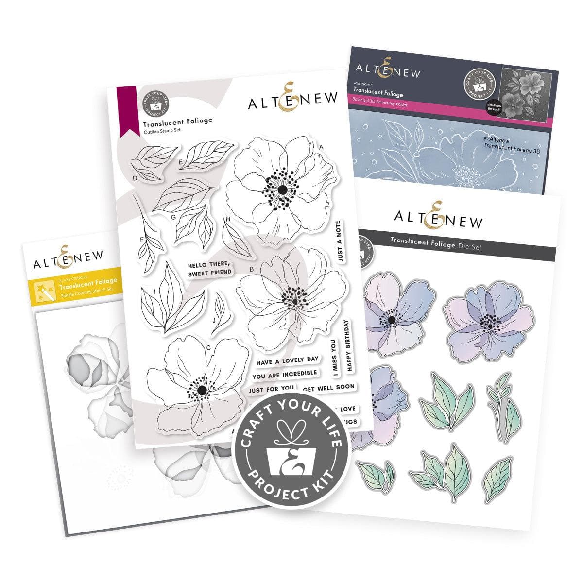 Craft Your Life Project Kit: Translucent Foliage | Altenew