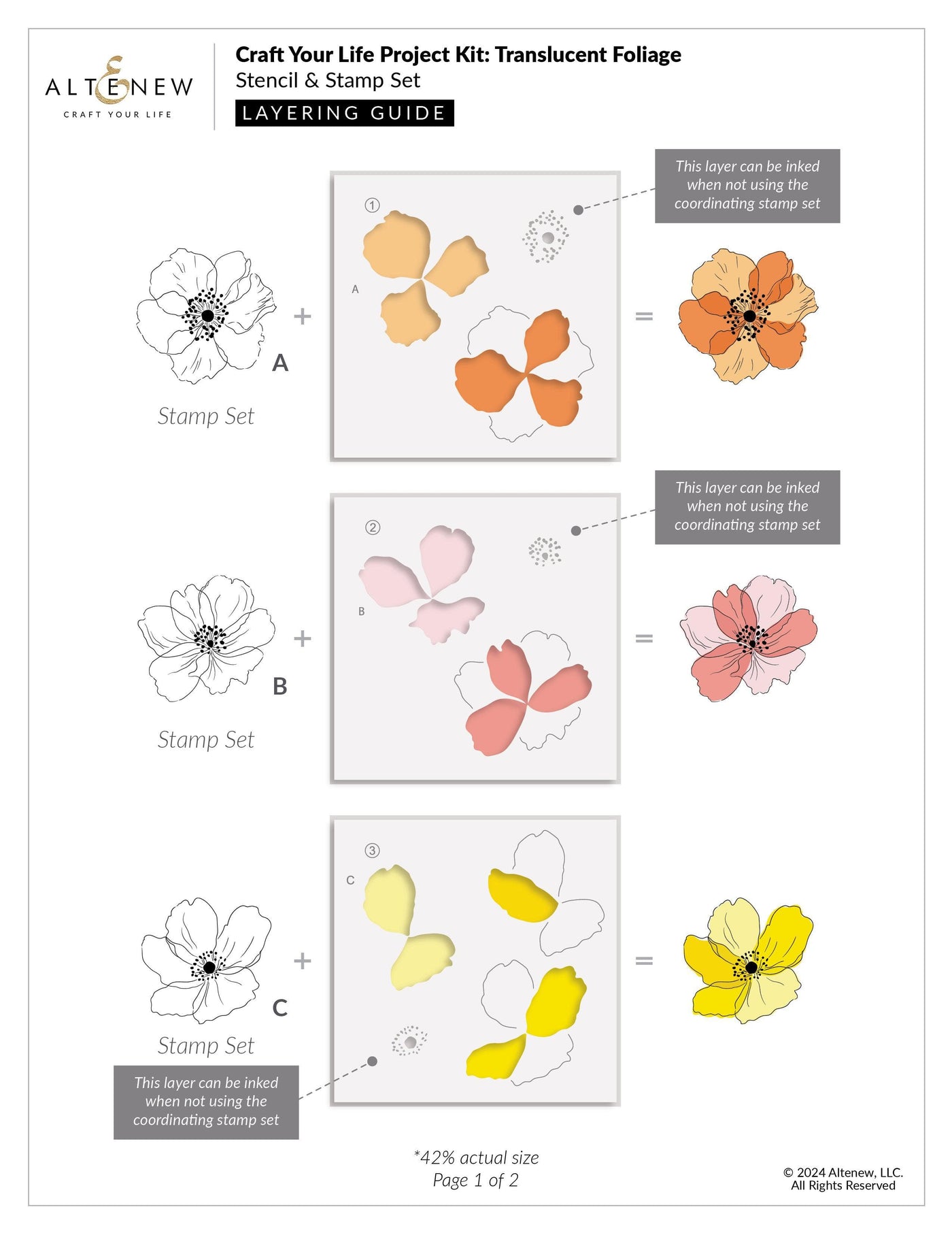 Craft Your Life Project Kit: Translucent Foliage