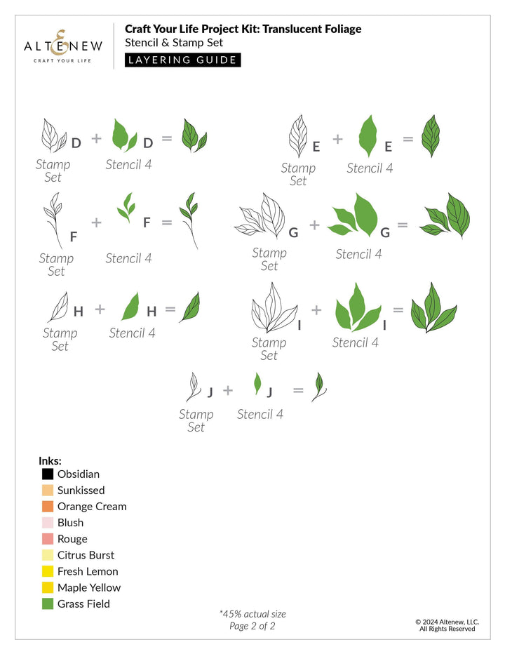 Craft Your Life Project Kit: Translucent Foliage