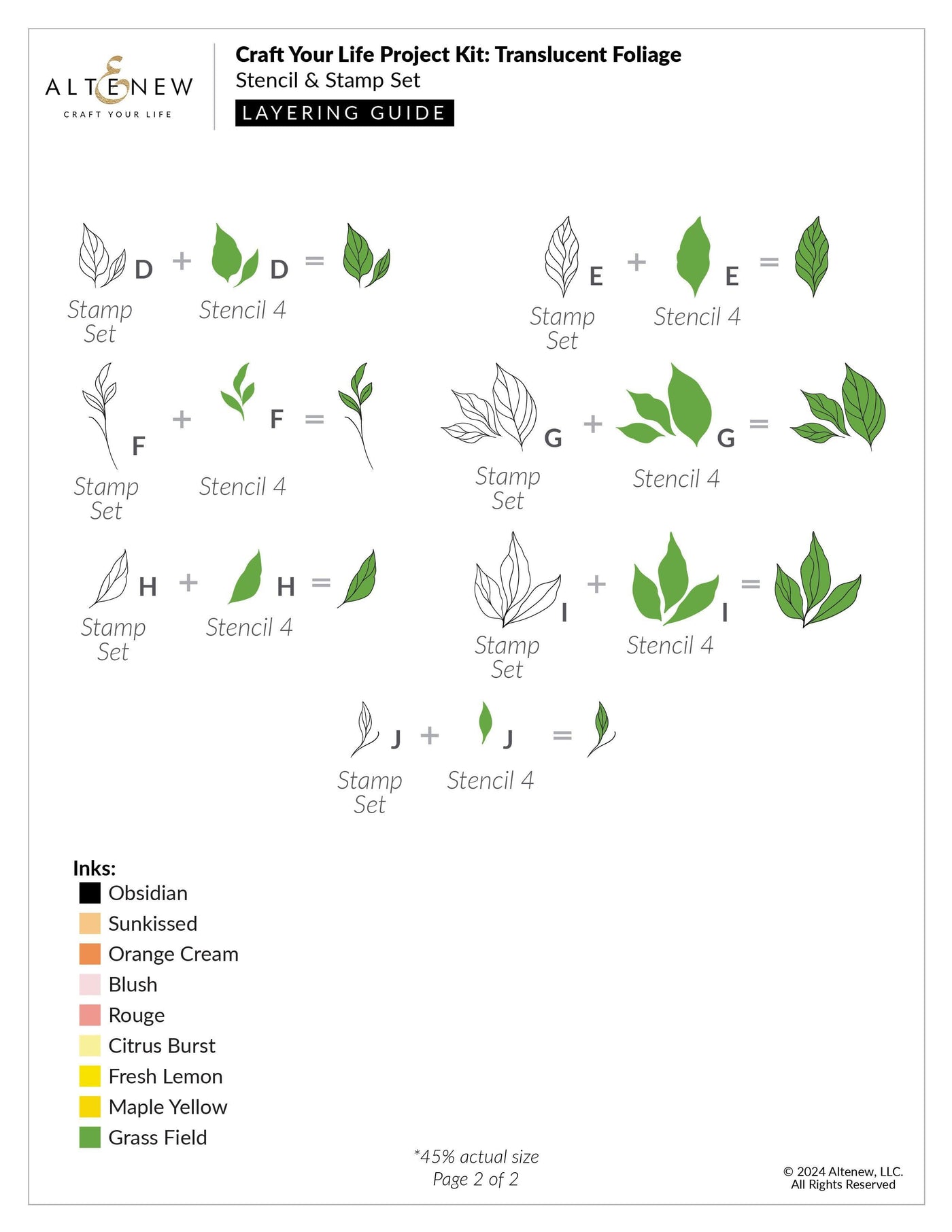 Craft Your Life Project Kit: Translucent Foliage