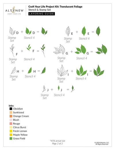 Craft Your Life Project Kit: Translucent Foliage