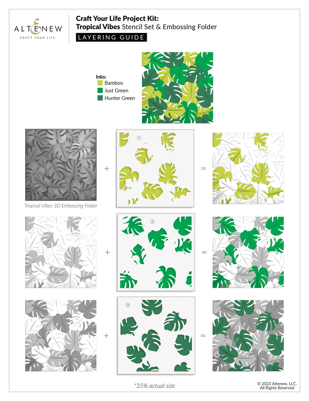 Altenew Craft Your Life Project Kit Craft Your Life Project Kit: Tropical Vibes