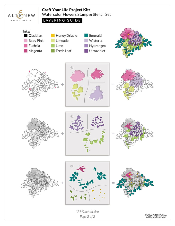 Altenew Craft Your Life Project Kit Craft Your Life Project Kit: Watercolor Flowers