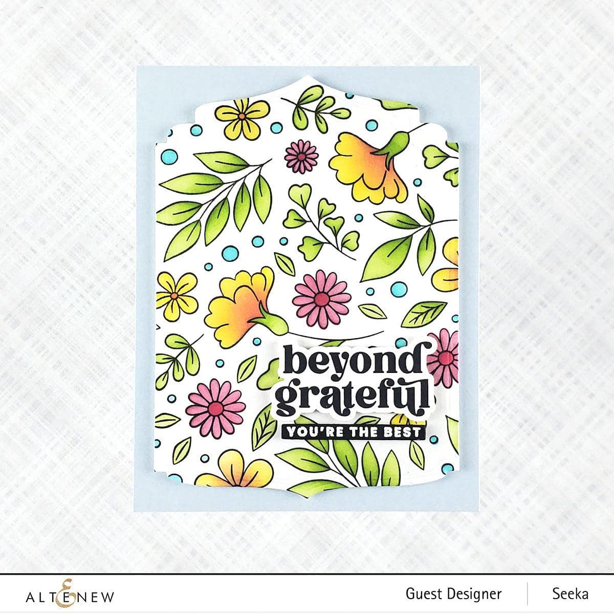 Craft Your Life Project Kit: Zero-Waste Flowery Pattern | Altenew