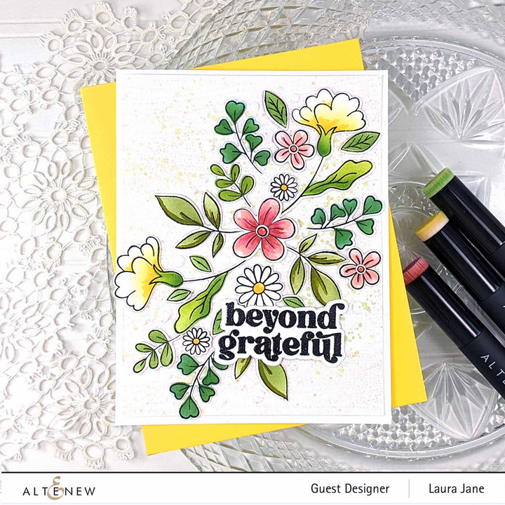 Altenew Craft Your Life Project Kit Craft Your Life Project Kit: Zero-Waste Flowery Pattern