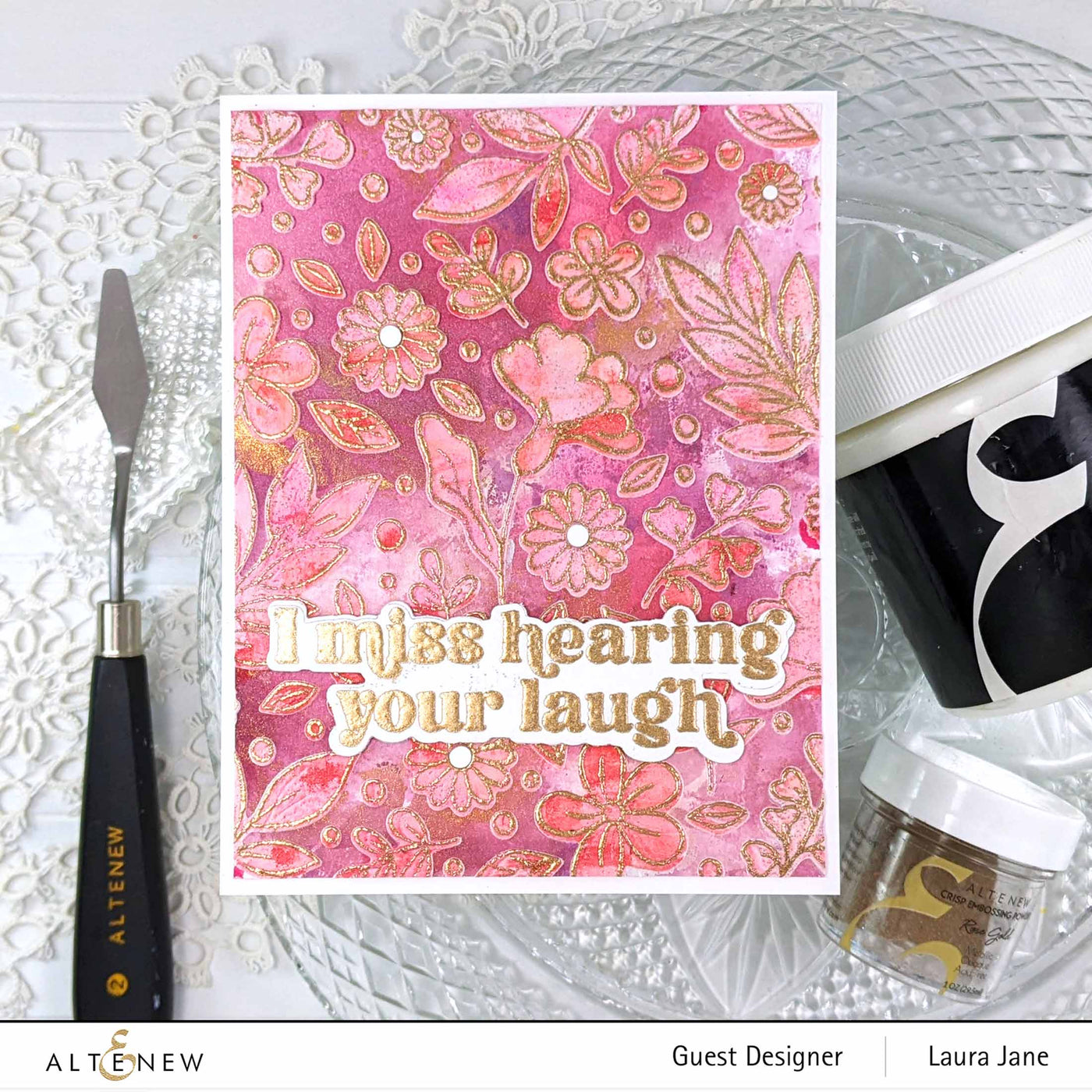 Altenew Craft Your Life Project Kit ZeroWaste Flowery Pattern