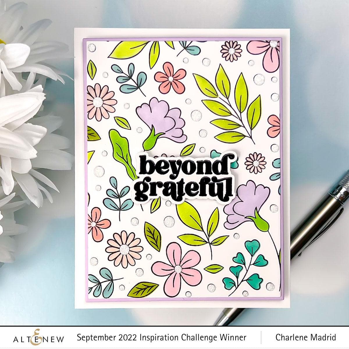 Craft Your Life Project Kit: Zero-Waste Flowery Pattern | Altenew