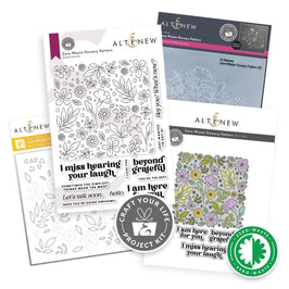 Altenew Craft Your Life Project Kit Craft Your Life Project Kit: Zero-Waste Flowery Pattern