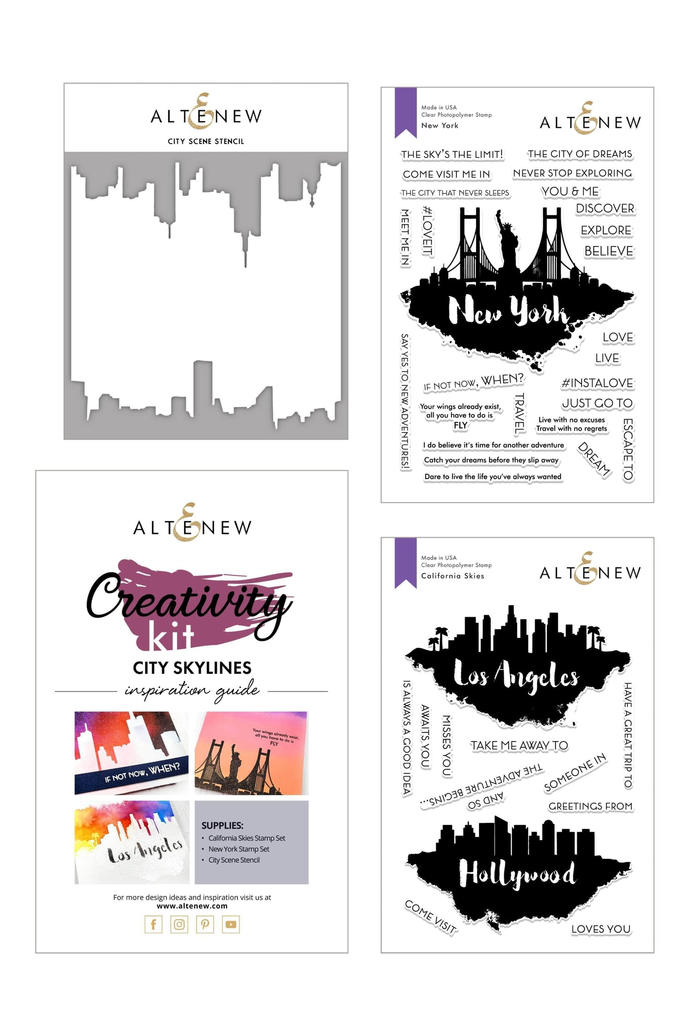 Altenew Creativity Kit Bundle City Skylines Creativity Cardmaking Kit