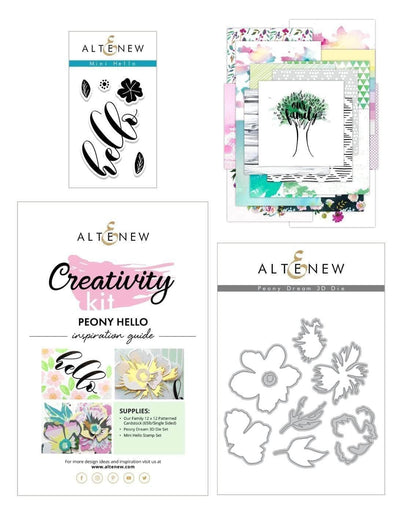 Altenew Creativity Kit Bundle Peony Hello Creativity Cardmaking Kit