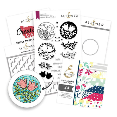 Altenew Creativity Kit Bundle Simply Sweet Stained Glass Creativity Cardmaking Kit
