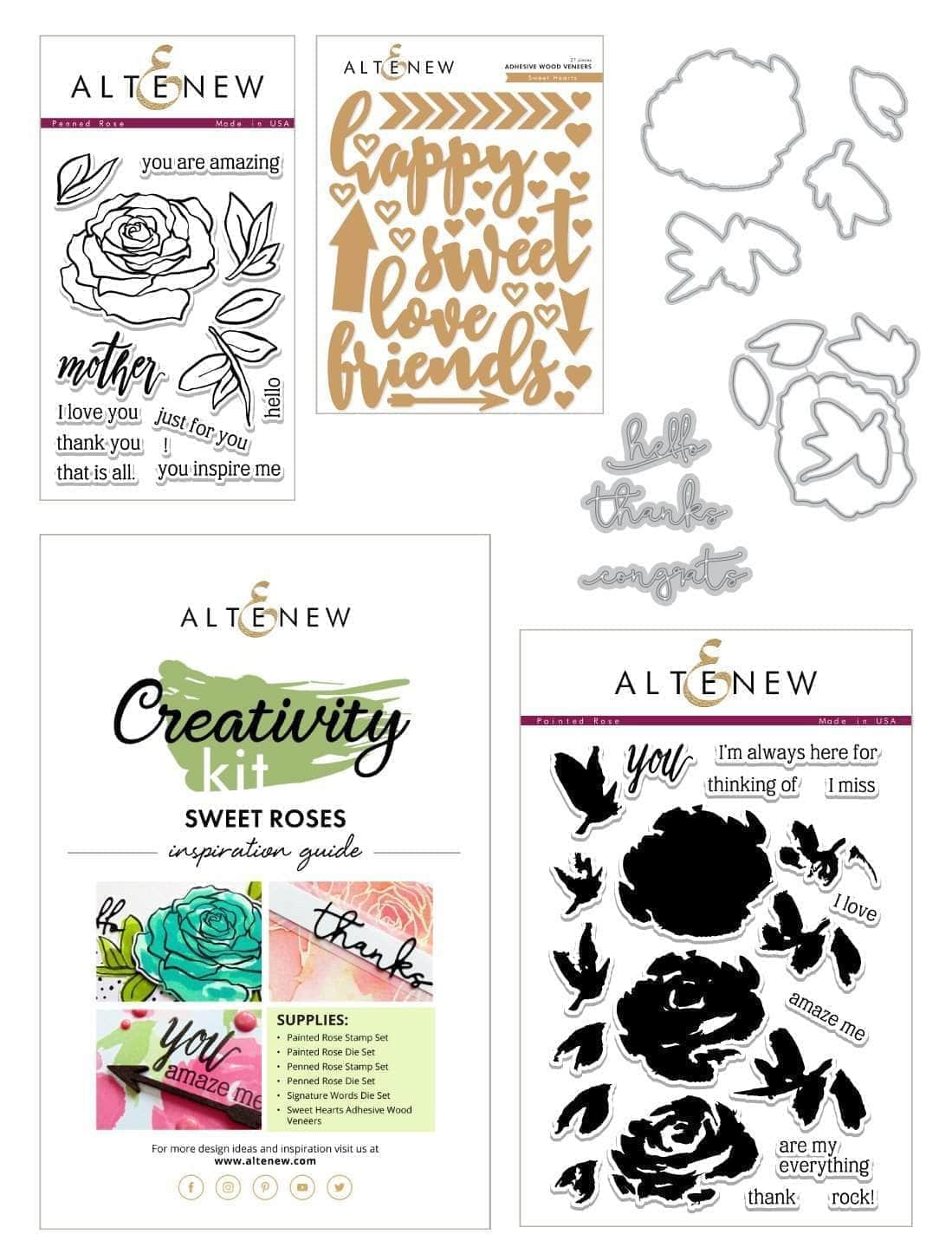 Altenew Creativity Kit Bundle Sweet Roses Creativity Cardmaking Kit