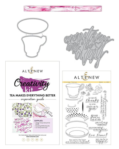Altenew Creativity Kit Bundle Tea Makes Everything Better Creativity Cardmaking Kit