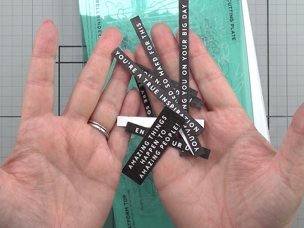 Run the cardstock through your die-cutting machine or score crisp lines for solid card bases.