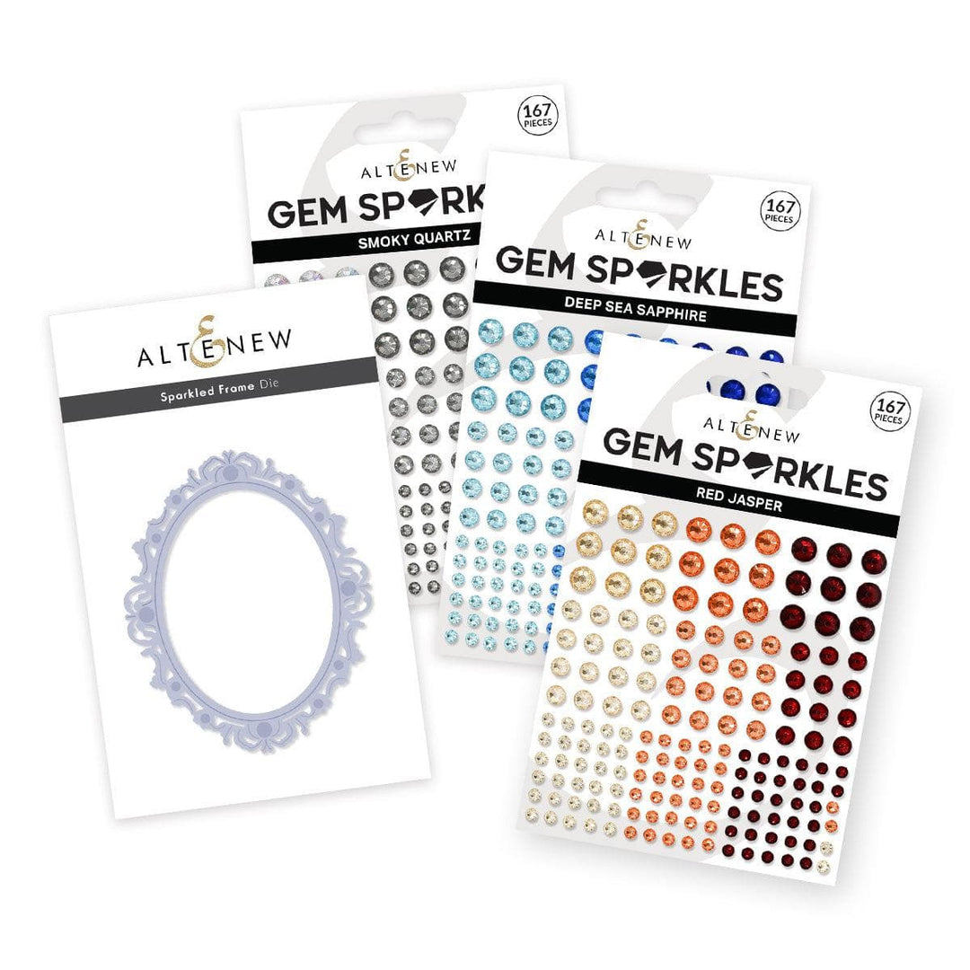 jewel 0103です Altenew Sparkled Frame Die & Gem Sparkles Bundle