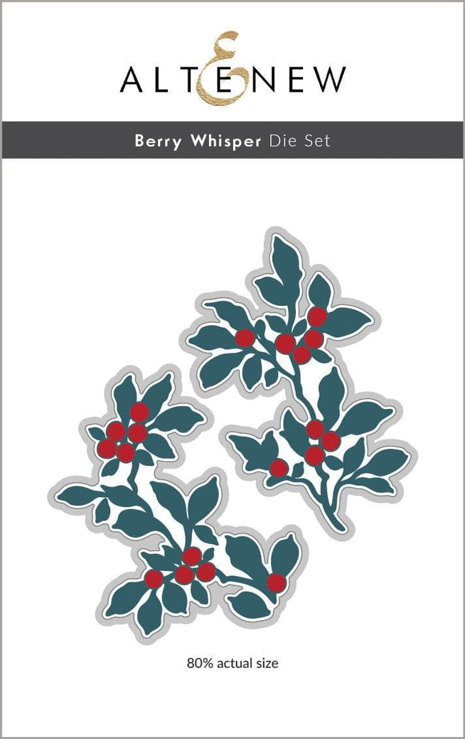 Altenew Berry Whisper Die and Betterpress Plate Bundle with floral design for crafting and card making projects.
