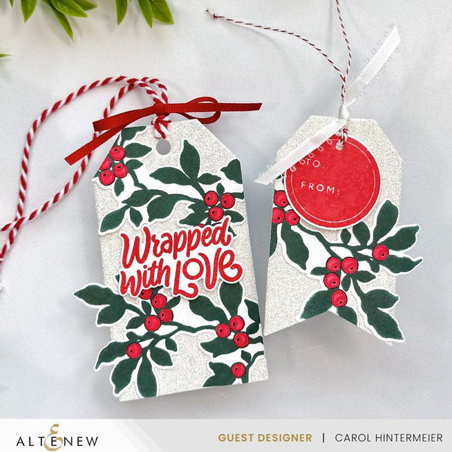 Altenew Berry Whisper Die & Betterpress Plate Bundle featuring floral designs for crafting and card making.