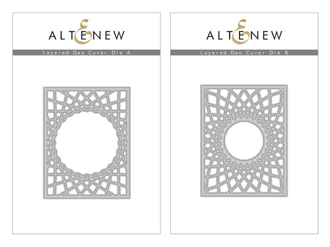 Altenew Die Bundle Layered Geo Cover A & B Die Bundle
