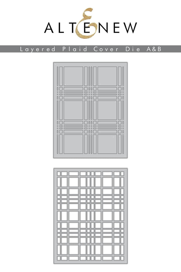 Altenew Die Bundle Layered Plaid Cover Die Bundle