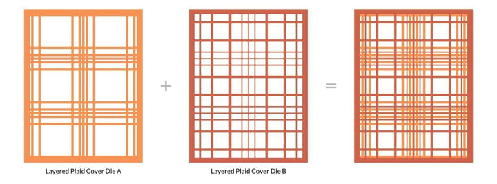 Altenew Die Bundle Layered Plaid Cover Die Bundle