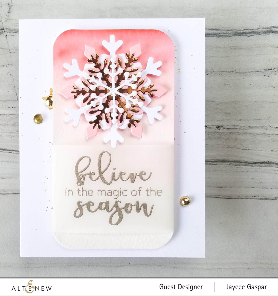 Altenew Die Bundle Layered Snowflake Stars Cover Die A & B Bundle