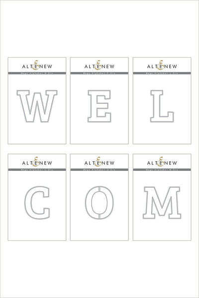 Altenew Die Bundle Mega Alphabet 'Welcome' Bundle