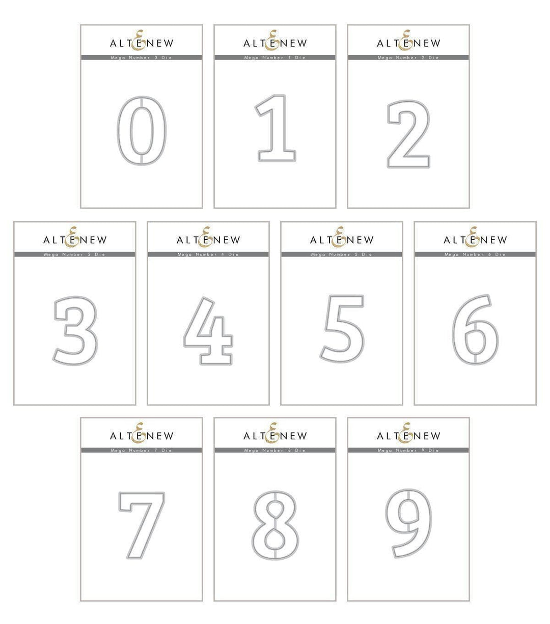 Altenew Die Bundle Mega Number Die Bundle
