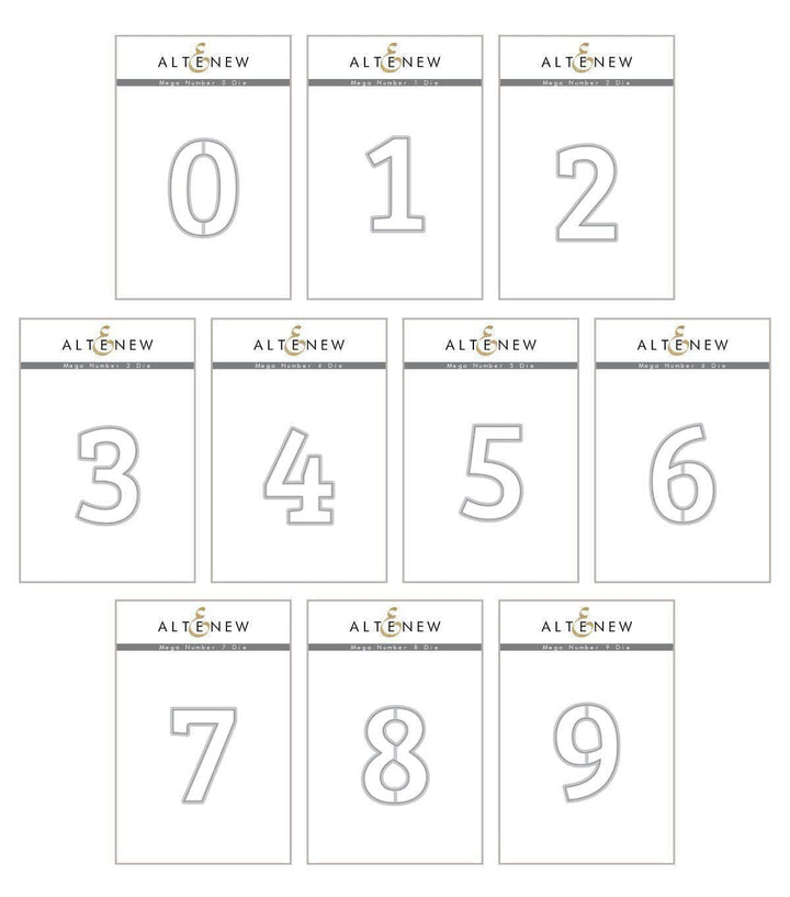 Altenew Die Bundle Mega Number Die Bundle